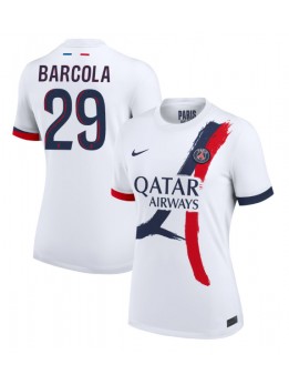 Billige Paris Saint-Germain Bradley Barcola #29 Bortedrakt Dame 2024-25 Kortermet